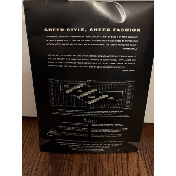 DKNY Sheers Pantyhose Control Top Sheer Color Taupe Size Medium NWT - Picture 4 of 4